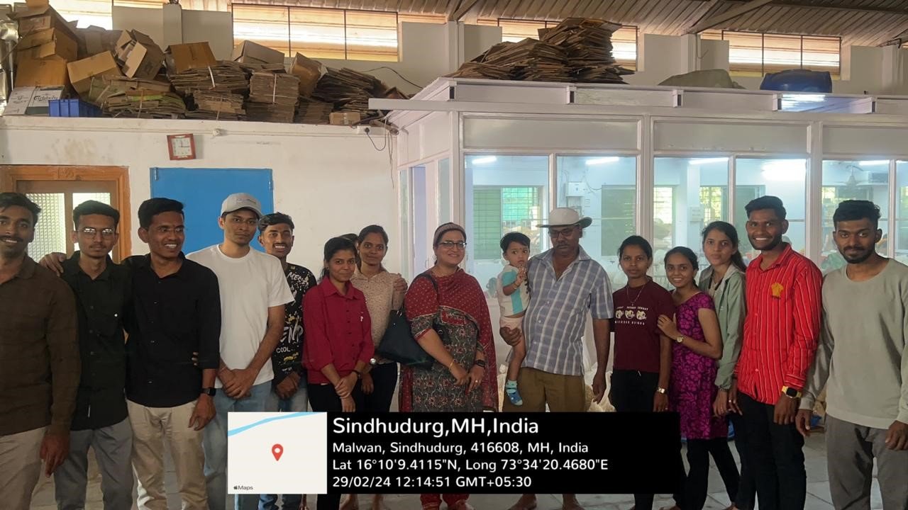 Industrial Visit to Ganesh Cashew Factory, Malvan