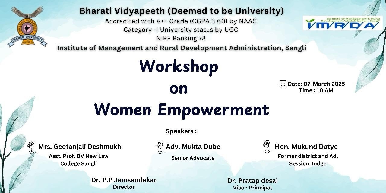 Women’s Day Celebration – Women Empowerment Workshop