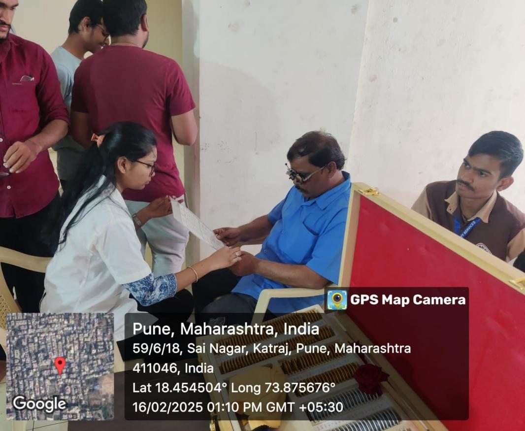 Eye camp at Seth Shri Gangadhar Bansilal Rathi Maheshwari Hostel, Pune