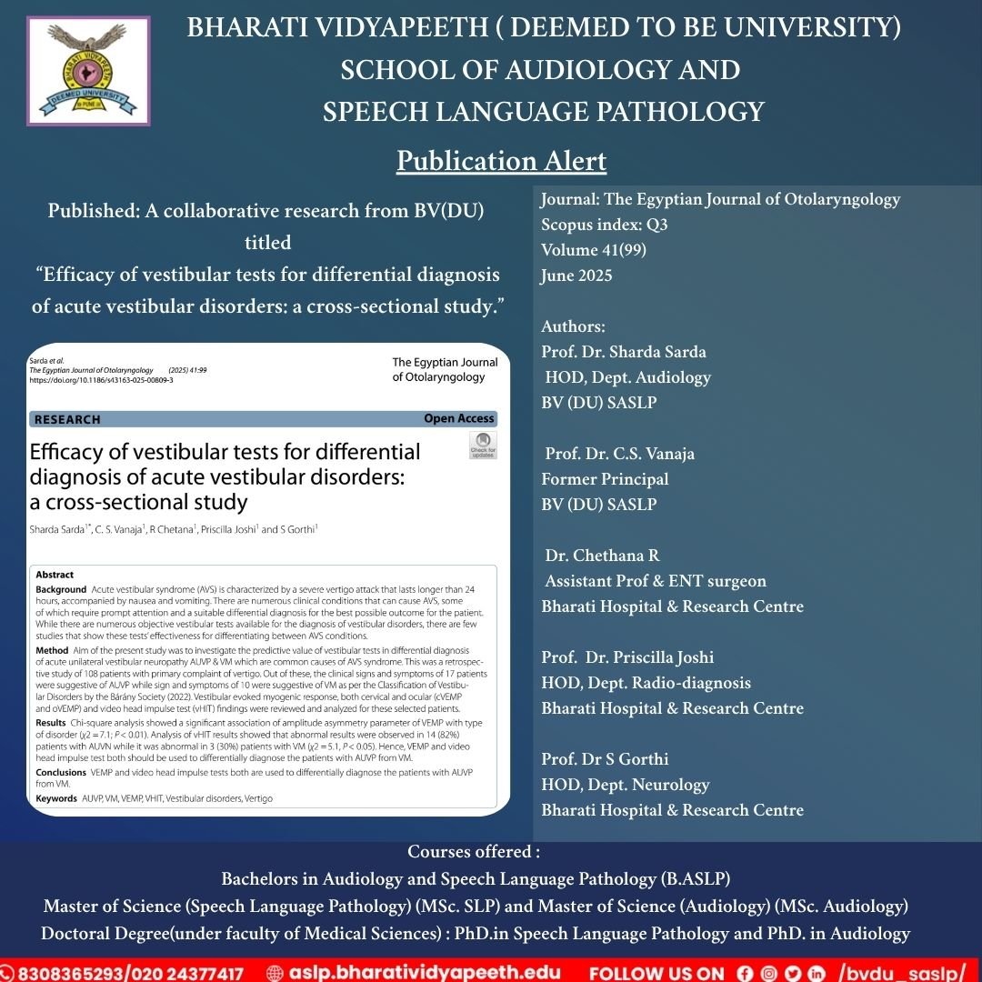 Efficacy of vestibular tests for differential diagnosis of acute vestibular disorders: a cross-sectional study.