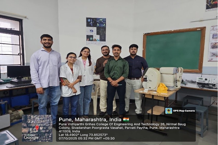 Eye camp at Pune Vidyarthi Grihas College of Engineering and Technology, Parvati Paytha, Pune