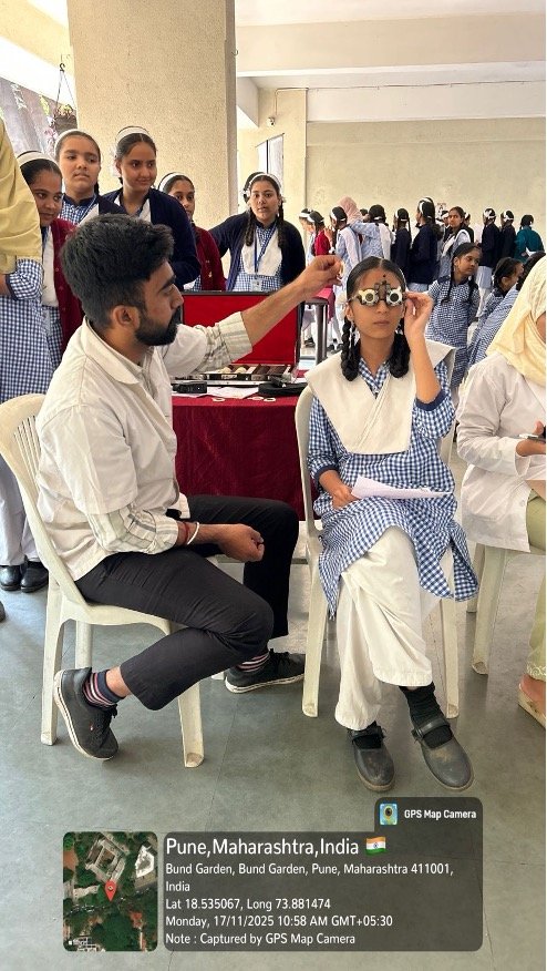 Eye camp at Anjuman-E-Islam’s School, Bund Garden Road, Sangamvadi, Pune